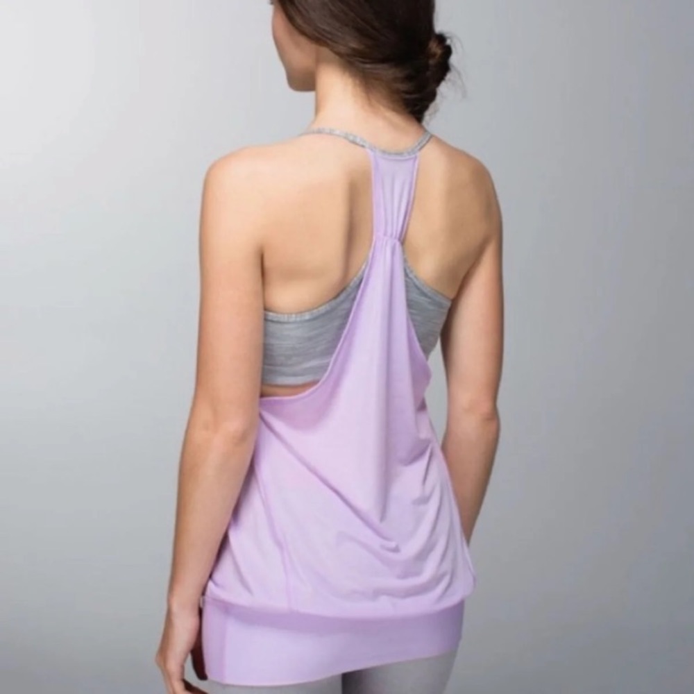 Purple lululemon tank with built in sports bra!
